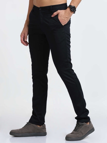 Navy Imported Fabric Trouser