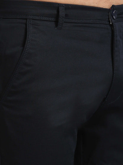 Navy Imported Fabric Trouser