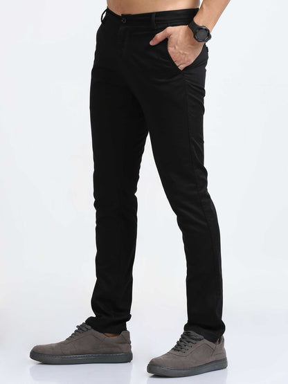 Black Imported Fabric Trouser