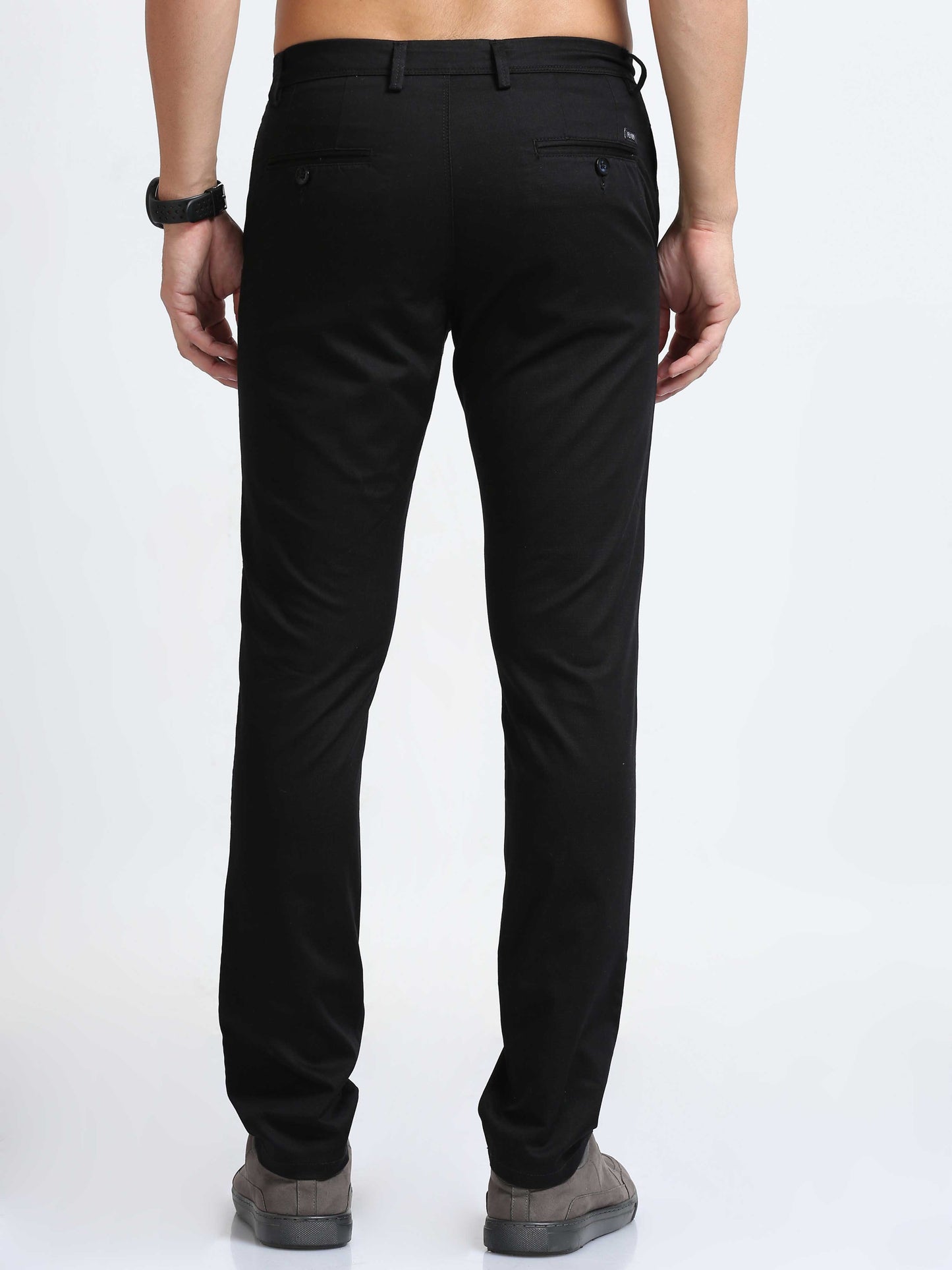 Black Imported Fabric Trouser