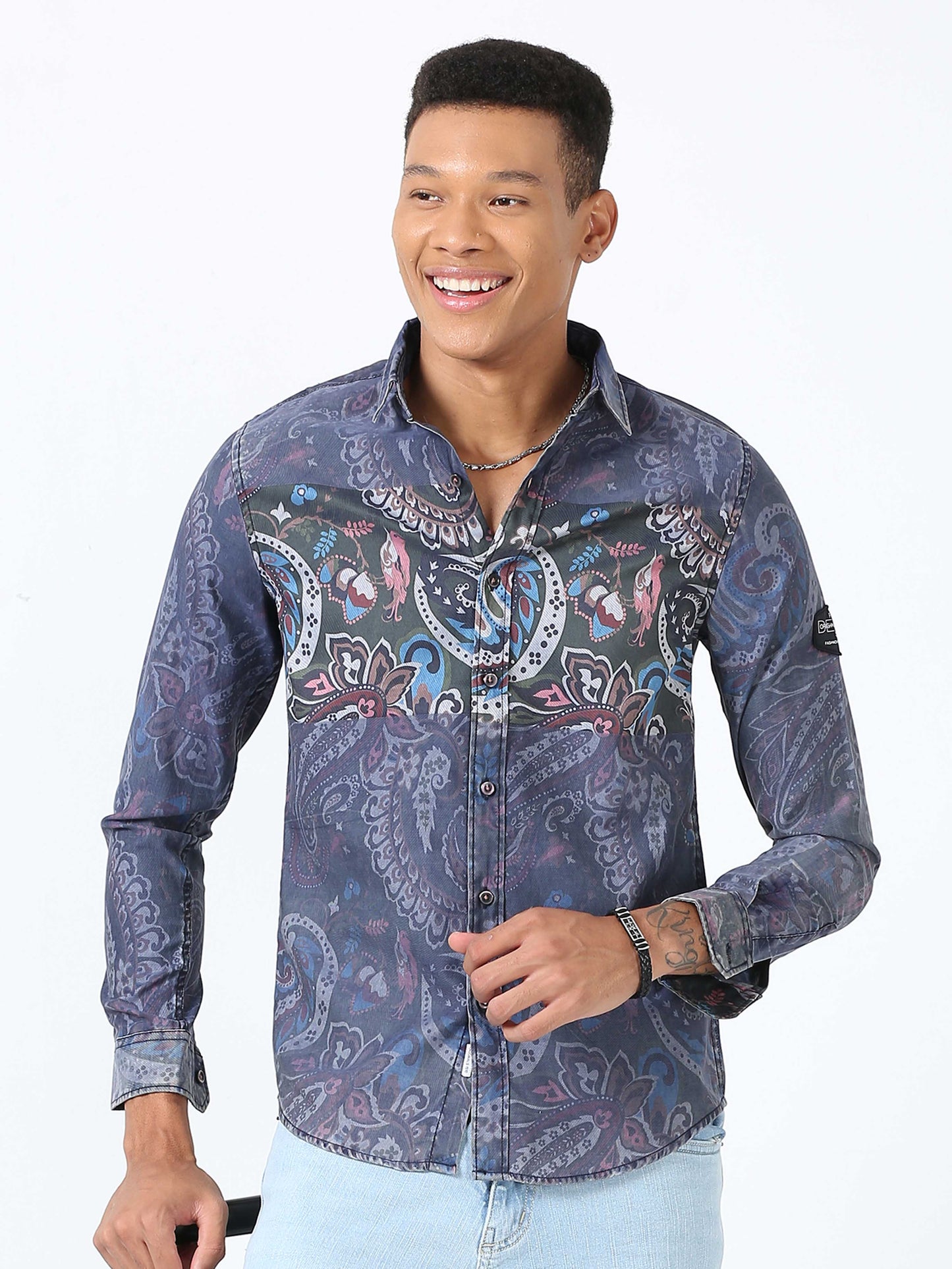 Lynch Floral Printed Shirt for Men 