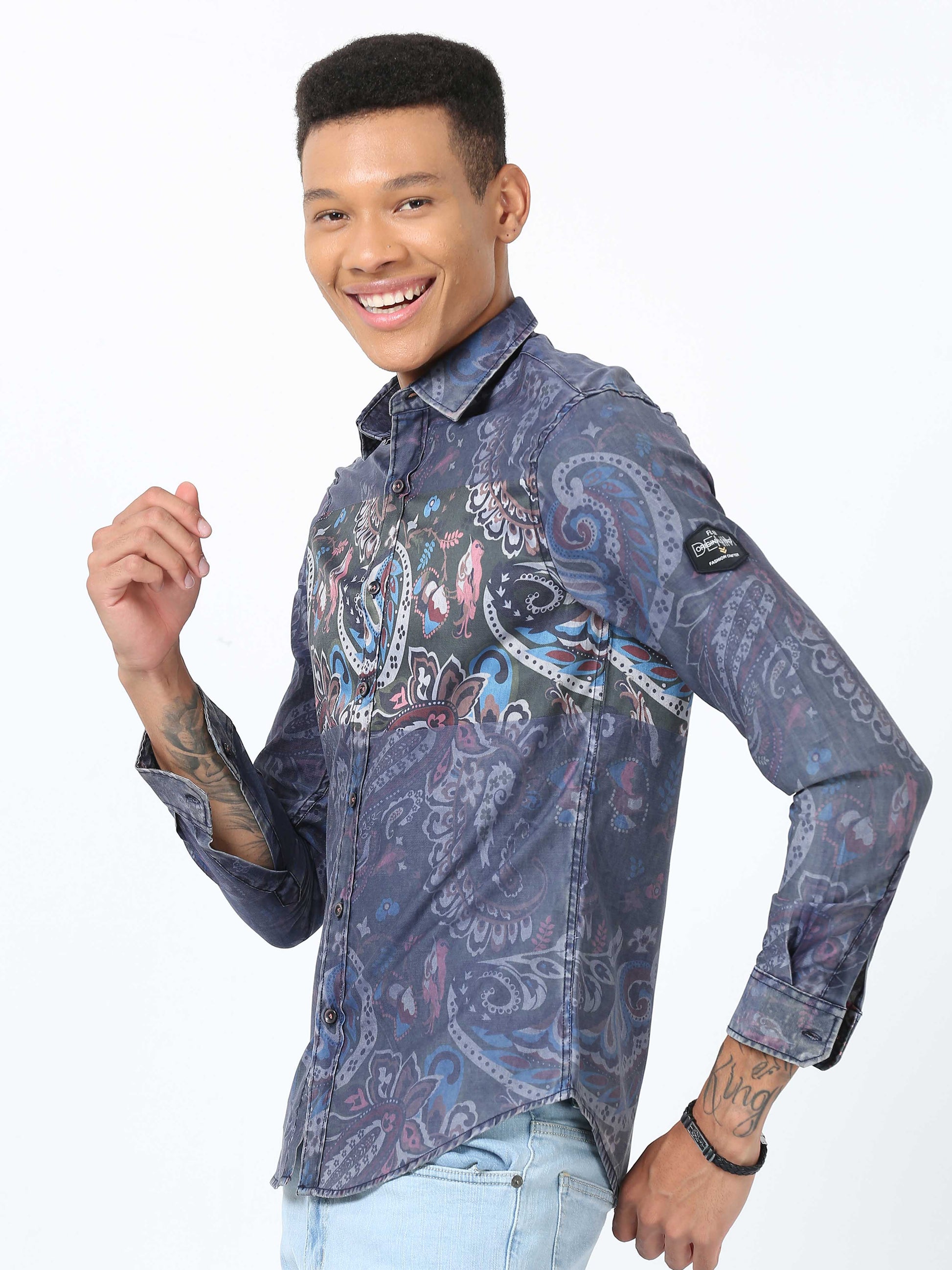 Lynch Floral Printed Shirt for Men