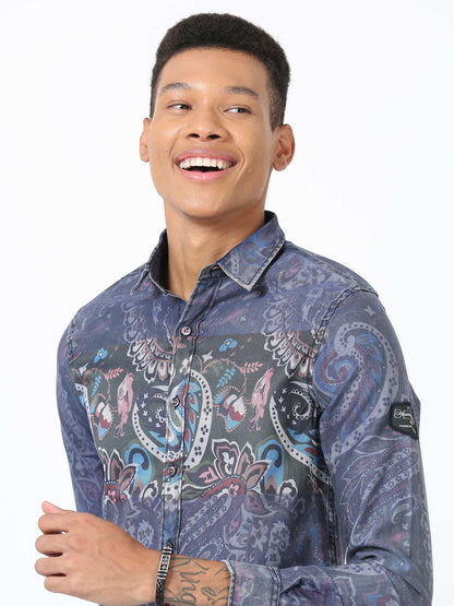 Lynch Floral Printed Shirt for Men