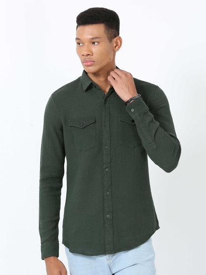 Green Double Pocket Shirt