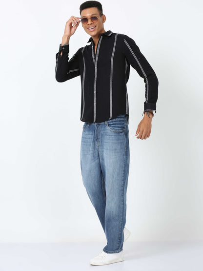 Black & White Stripe Shirt