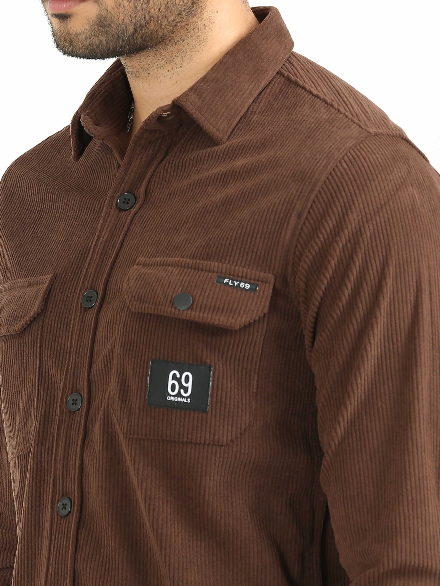 Walnut Brown Corduroy Shirt