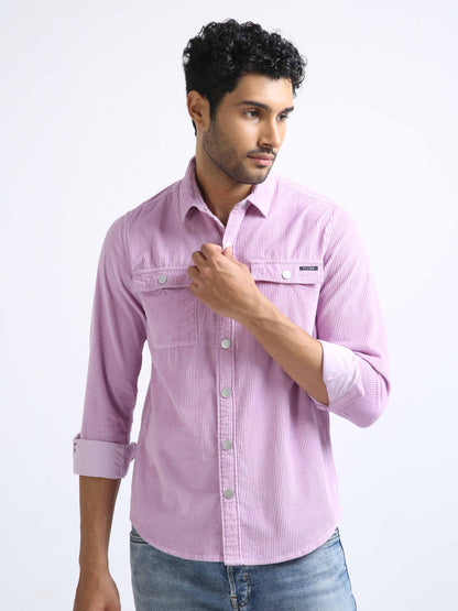 Lilac Corduroy Shirt