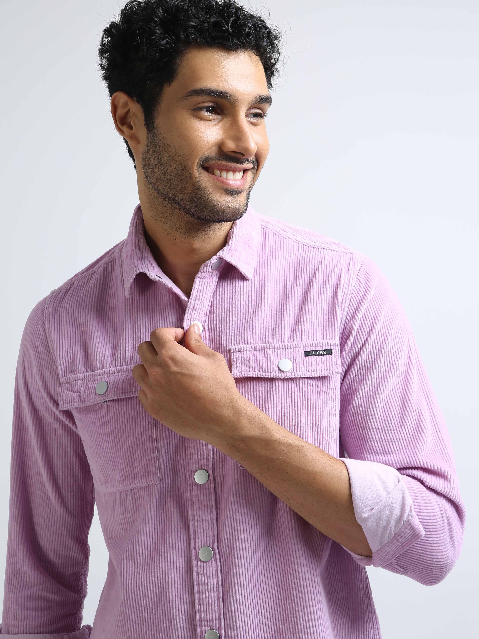 Lilac Corduroy Shirt