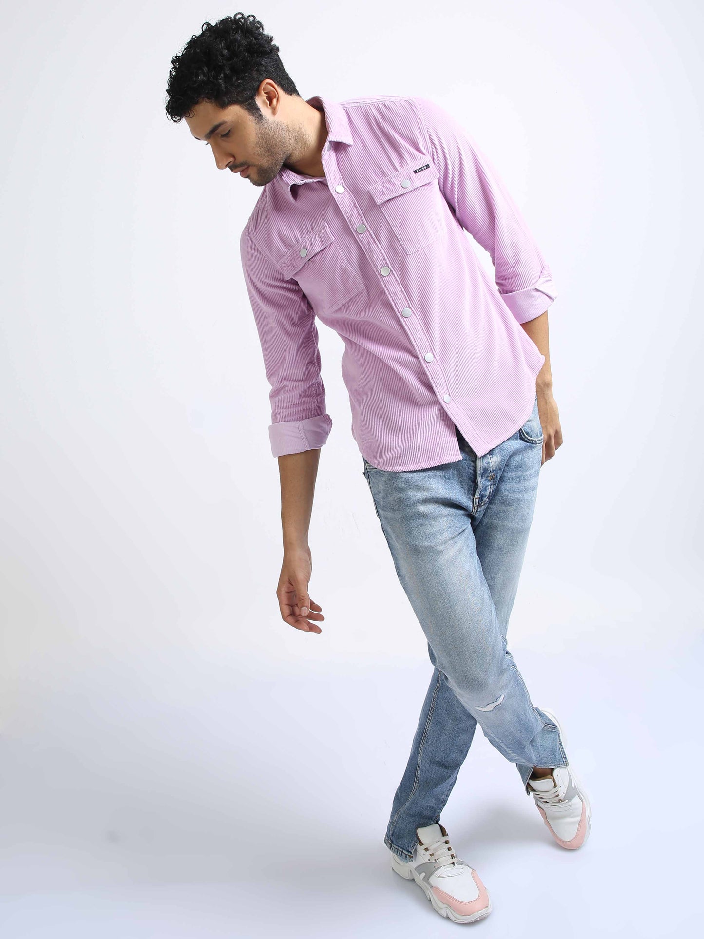 Lilac Corduroy Shirt