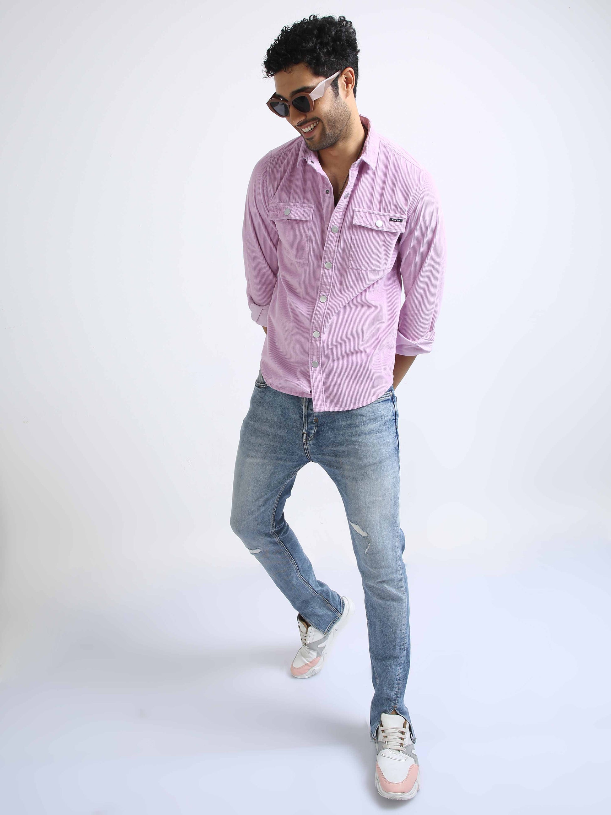 Lilac Corduroy Shirt