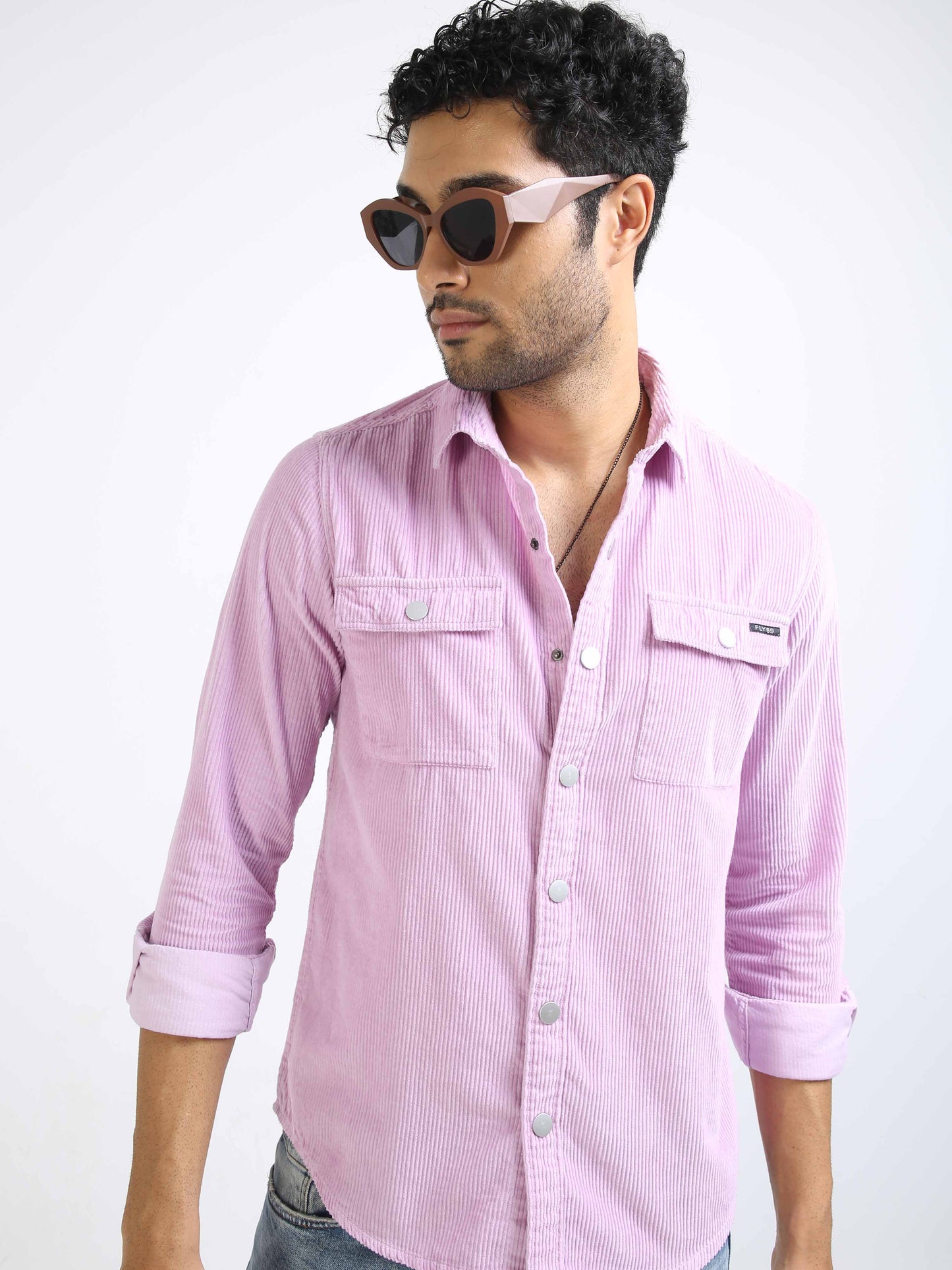 Lilac Corduroy Shirt