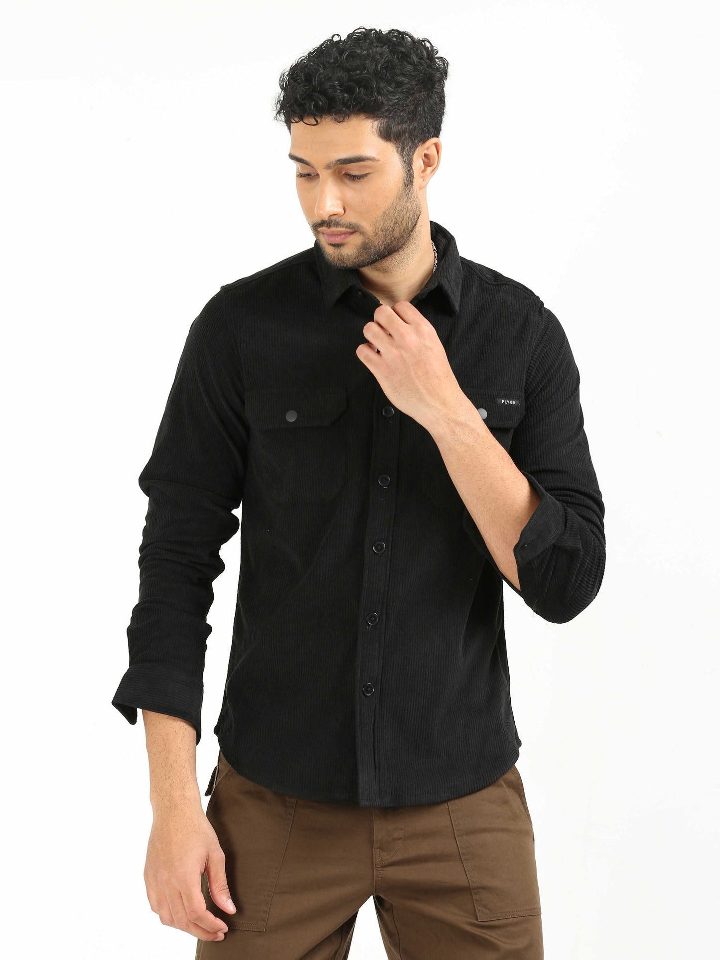 Black Corduroy Shirt