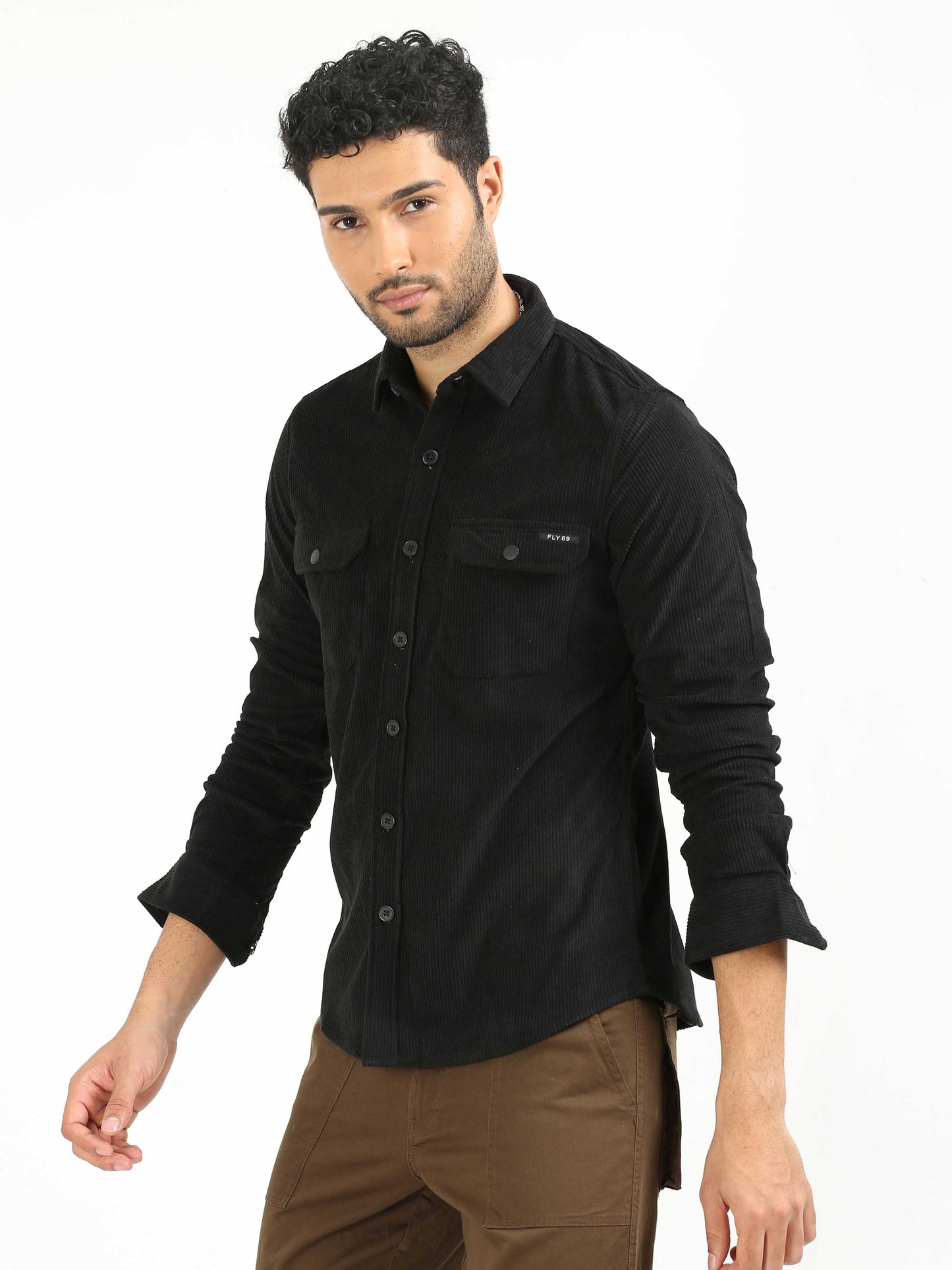 Black Corduroy Shirt