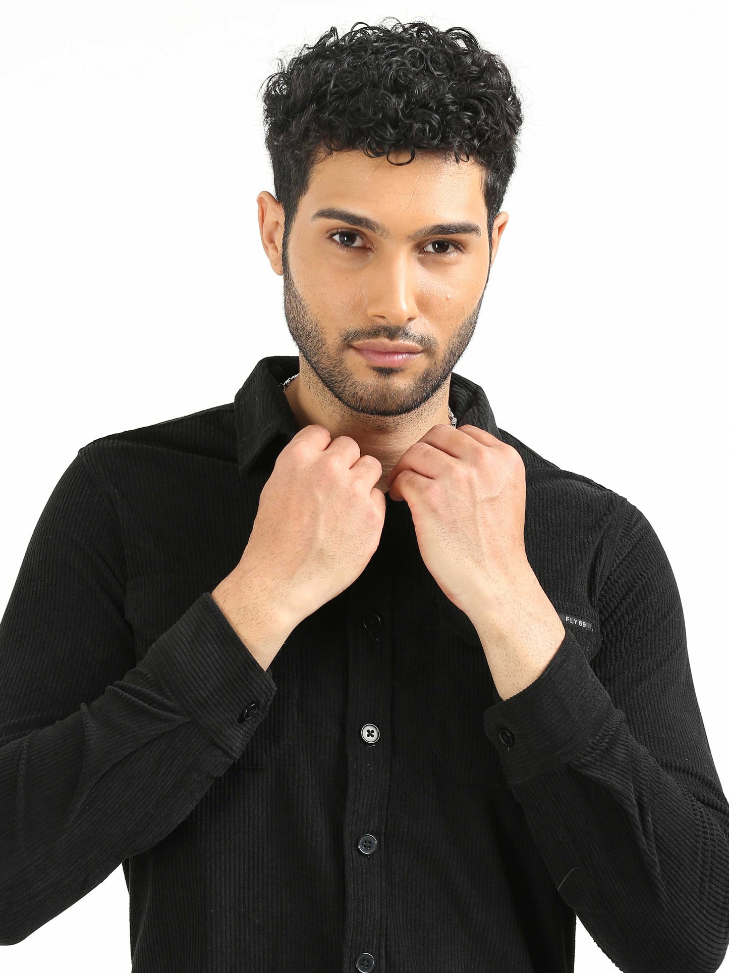 Black Corduroy Shirt