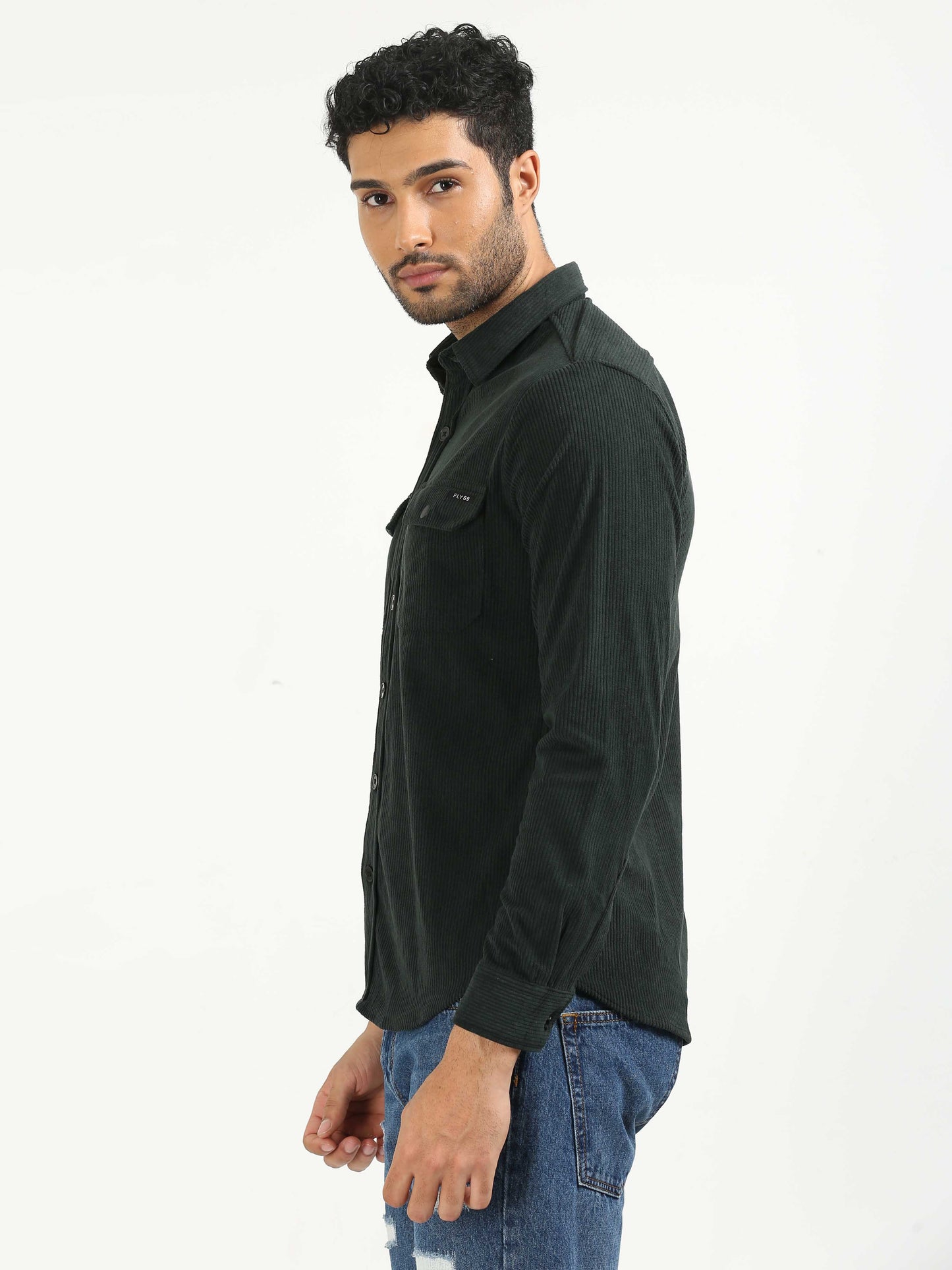 Forest Green Corduroy Shirt