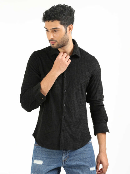 Jet Black Towel Shirt