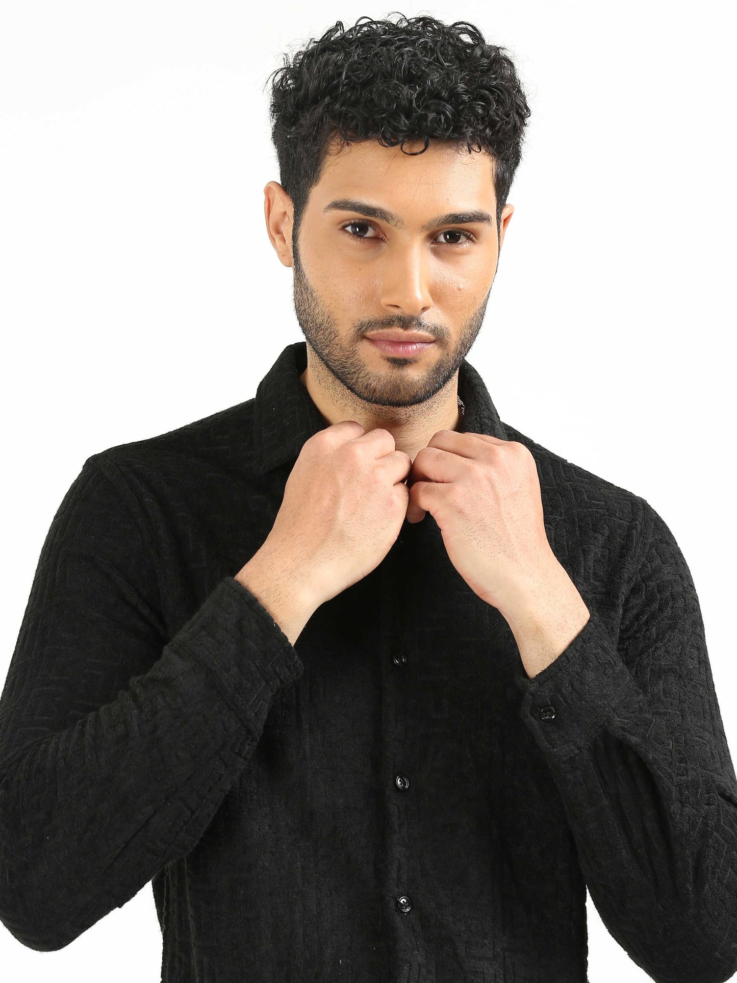 Jet Black Towel Shirt