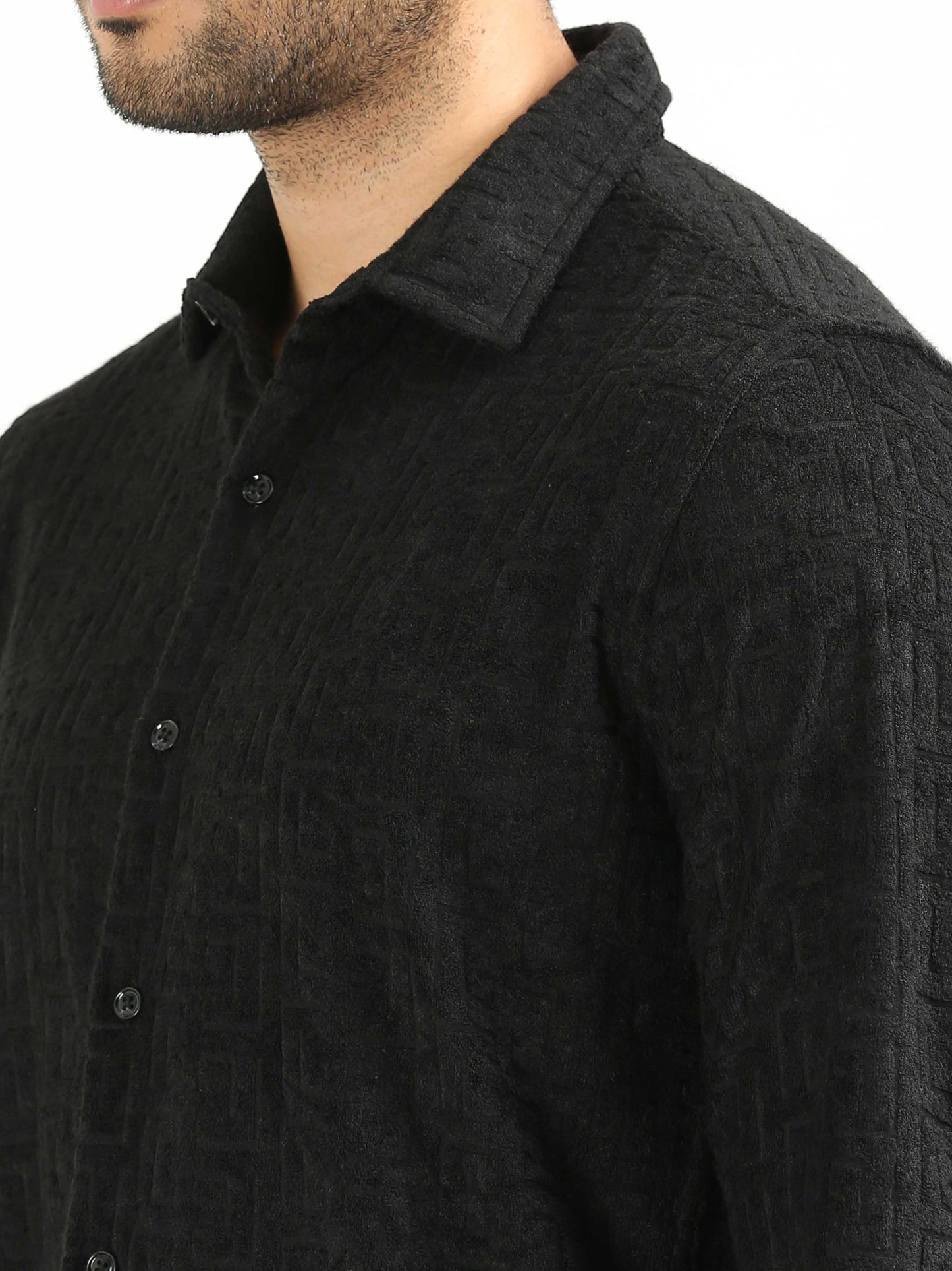 Jet Black Towel Shirt