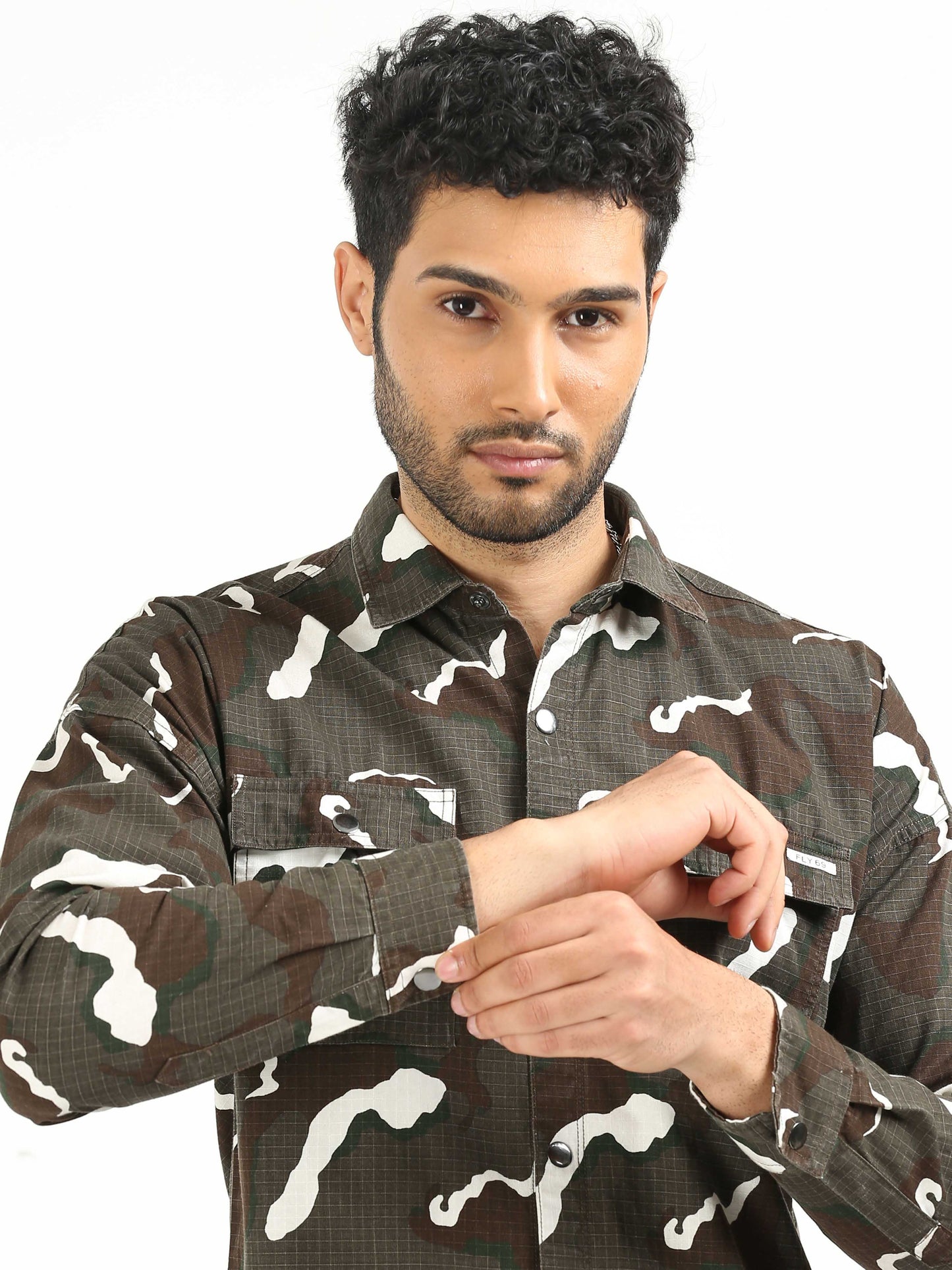 Brown Camouflage Shirt