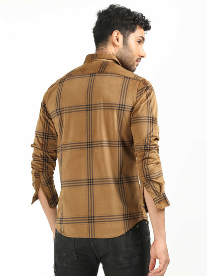 Light Brown Textured Shirt