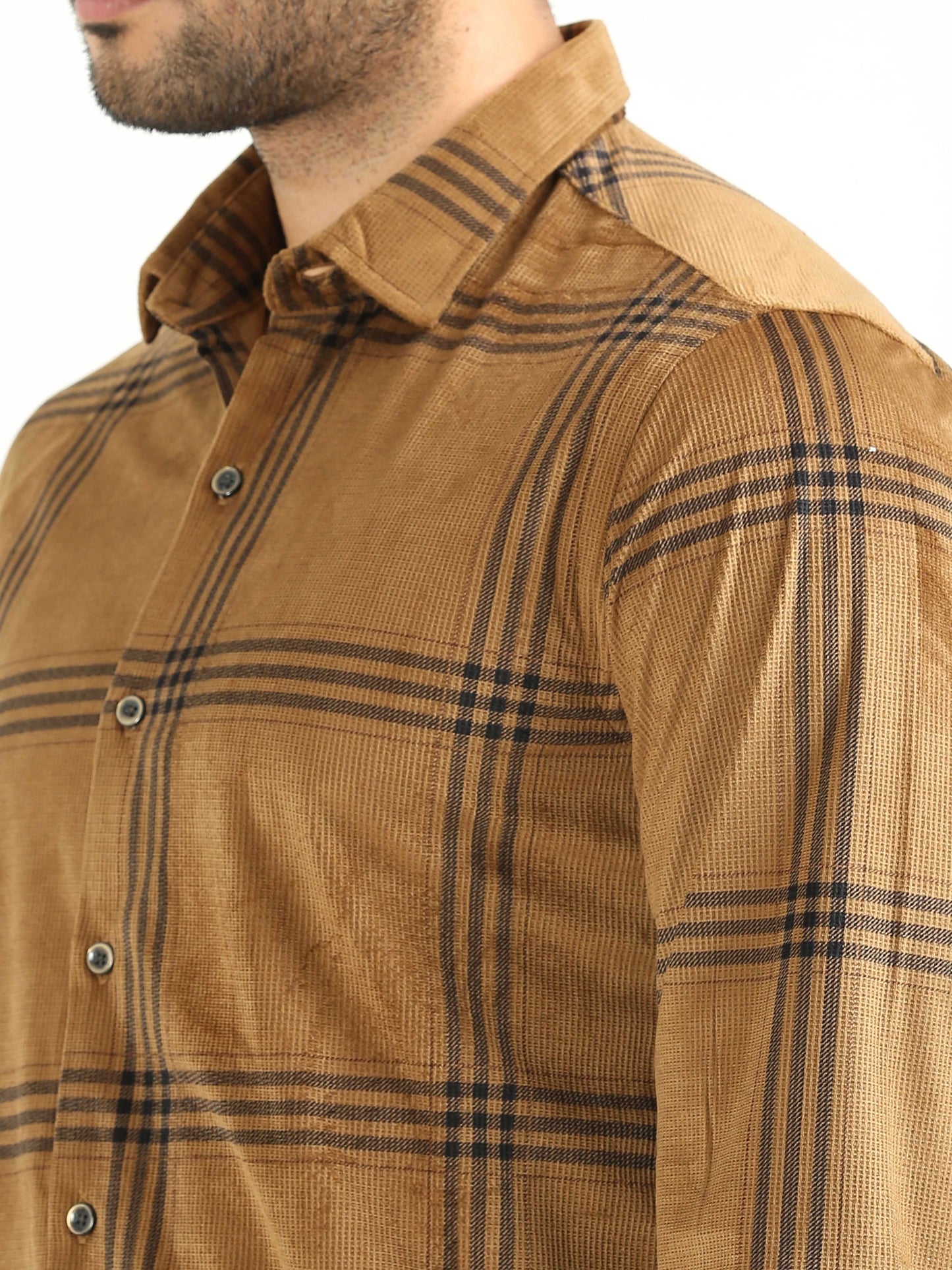 Light Brown Textured Shirt