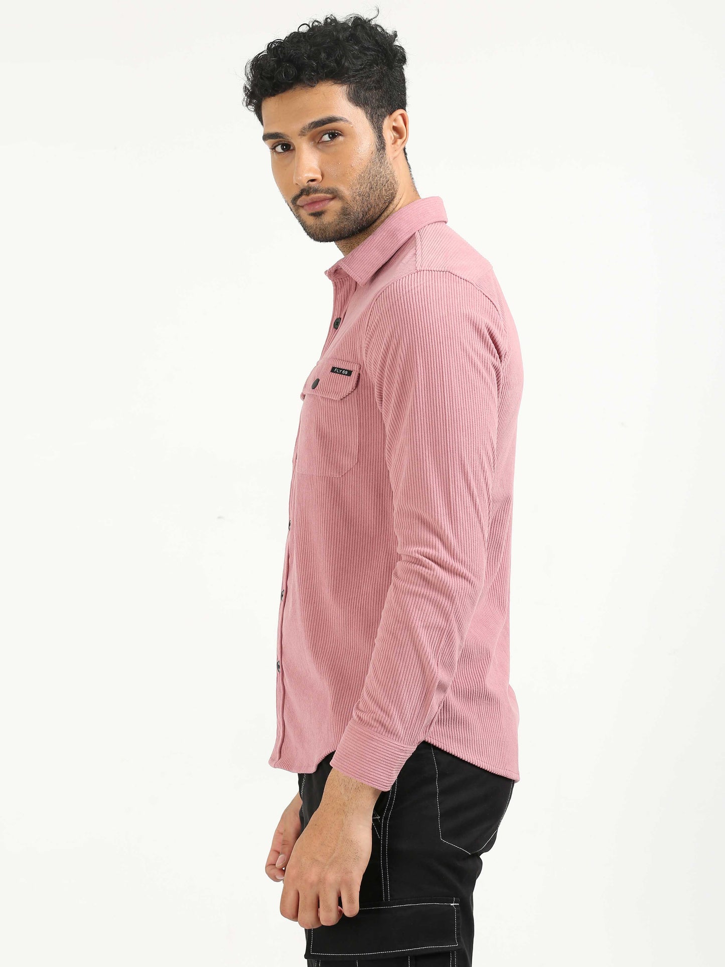 Pearl Pink Corduroy Shirt