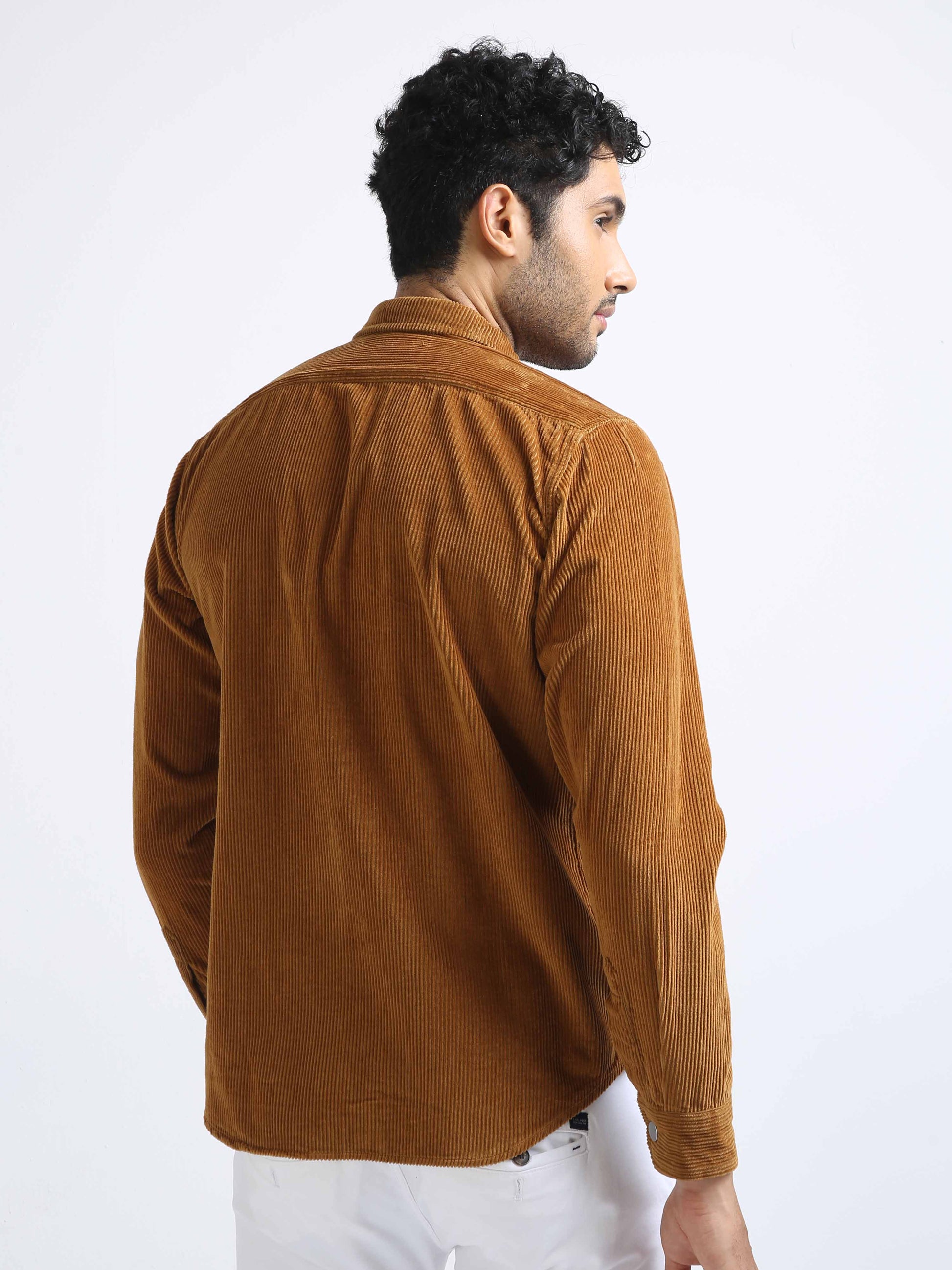 Deep Bronze Corduroy Shirt