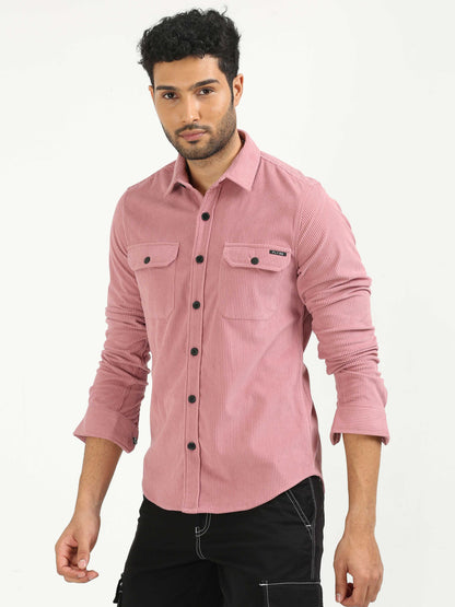 Pearl Pink Corduroy Shirt
