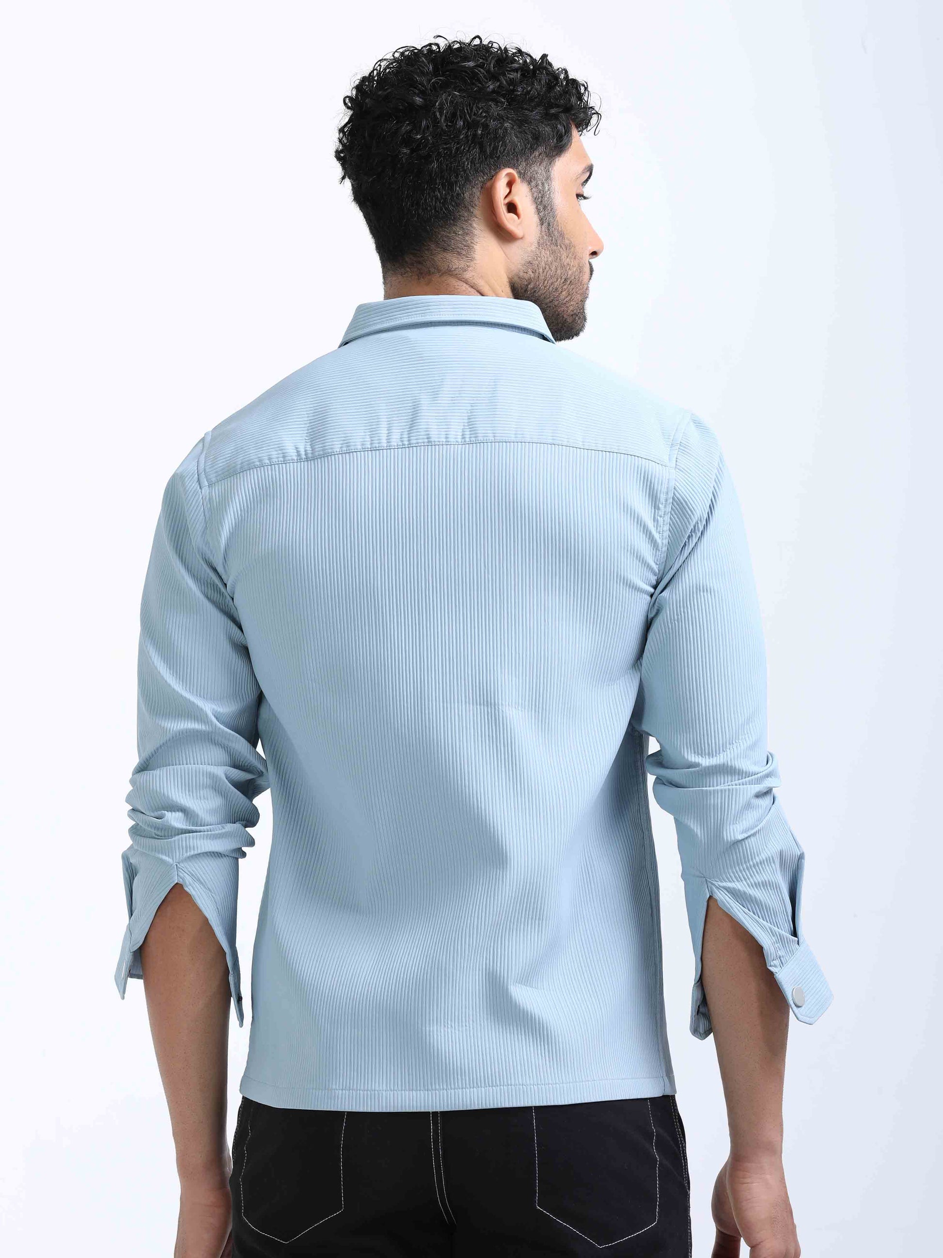 Light Blue Double Pocket Shirt