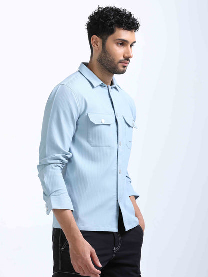 Light Blue Double Pocket Shirt