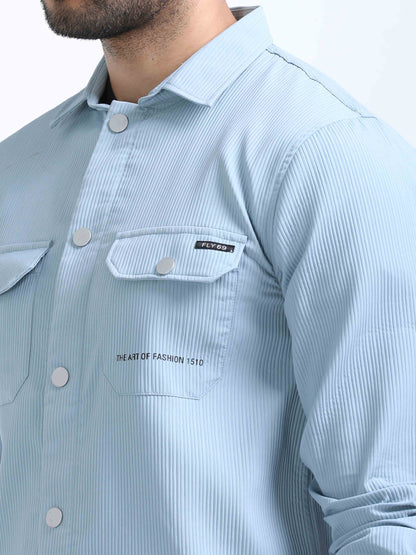 Light Blue Double Pocket Shirt