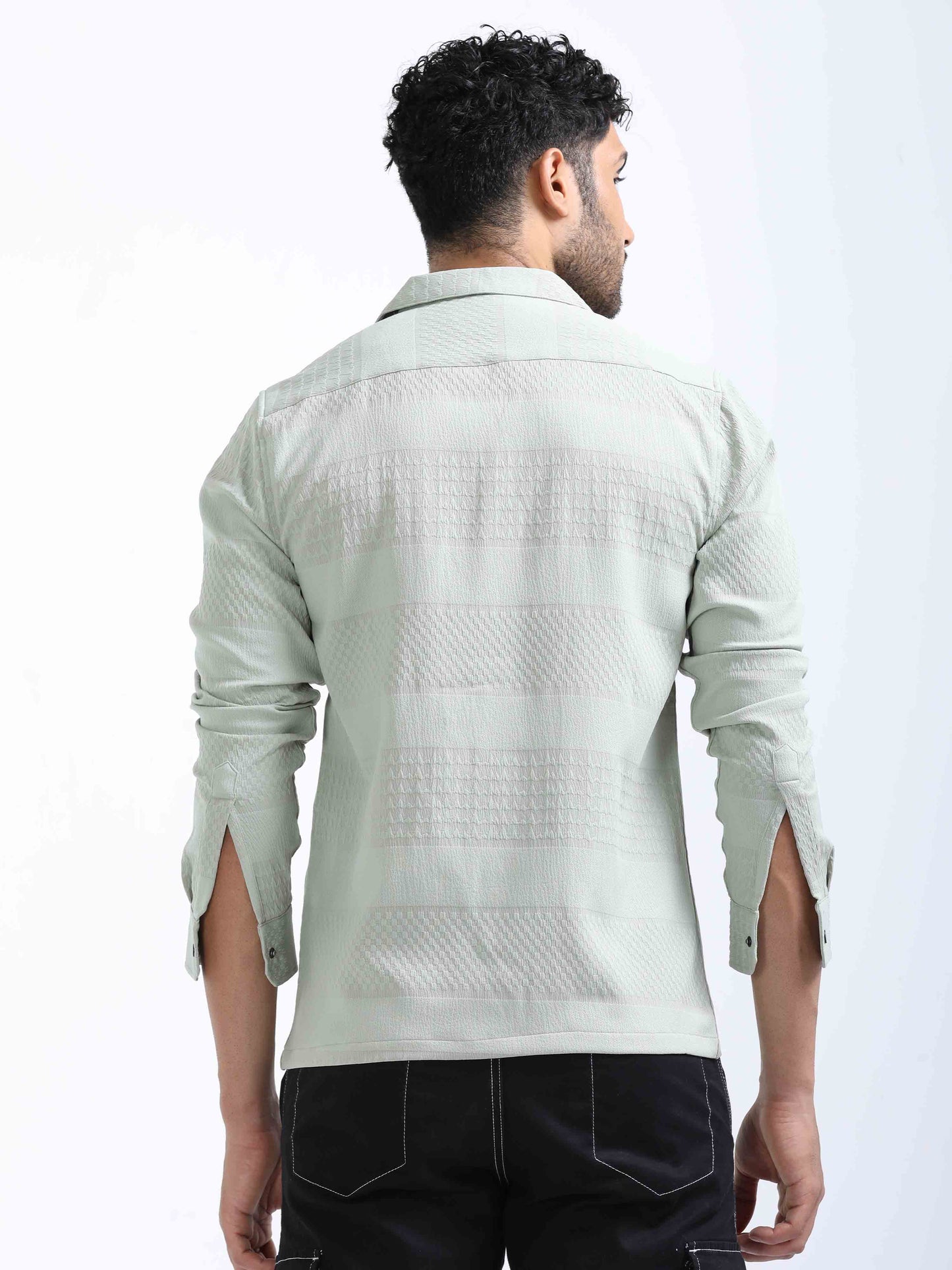 Green Lycra Shirt For Men