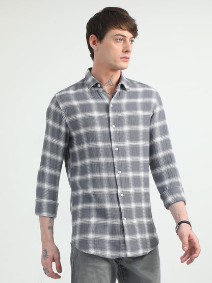 Grey Checks Shirt