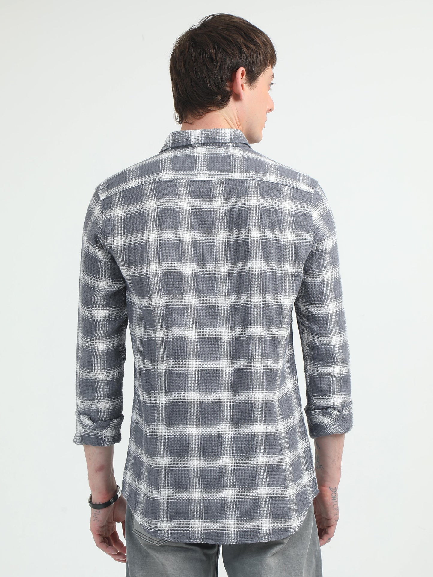 Grey Checks Shirt