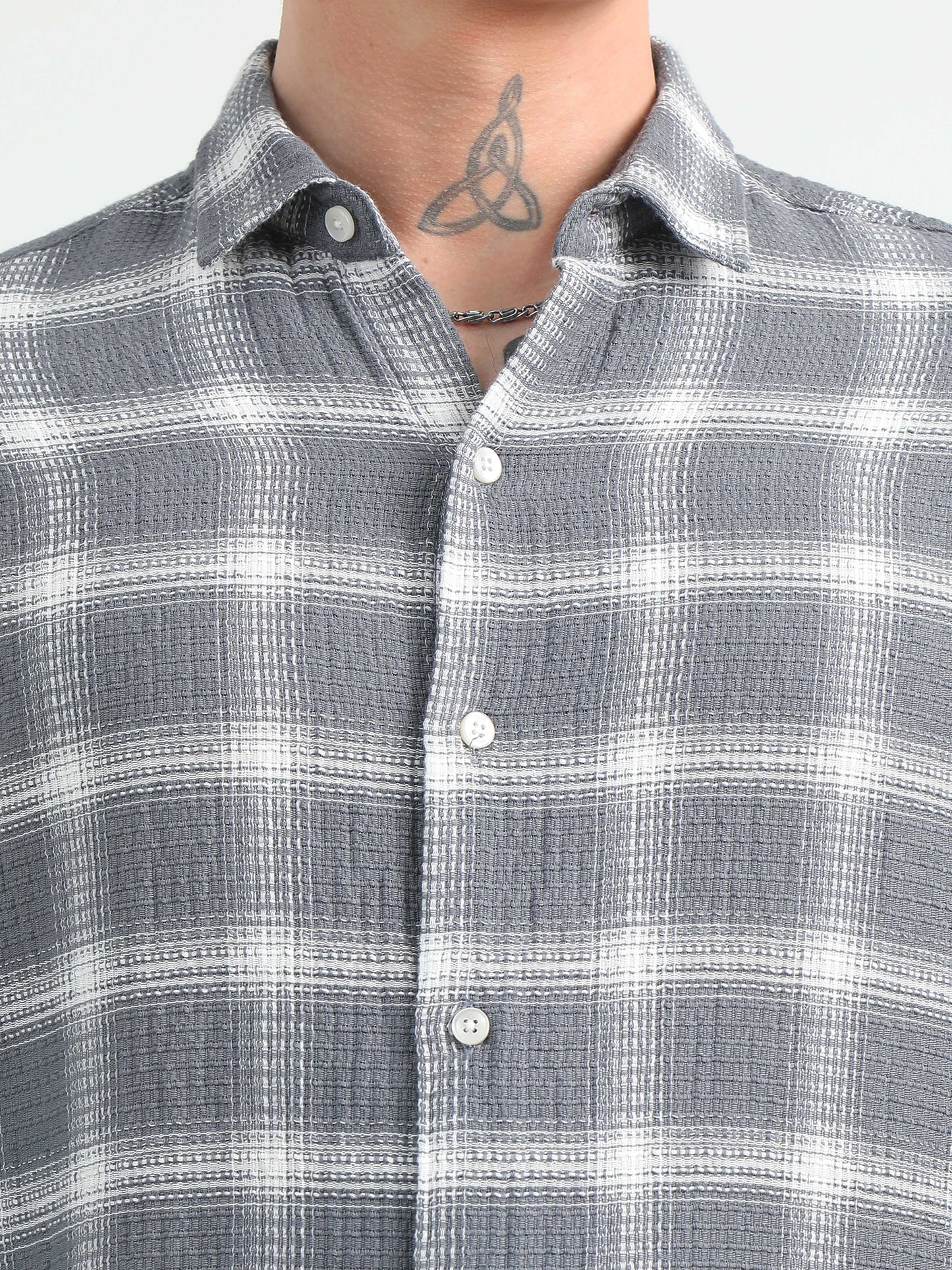 Grey Checks Shirt