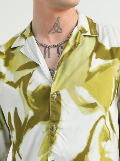 Yellow Splash Printed Shirt