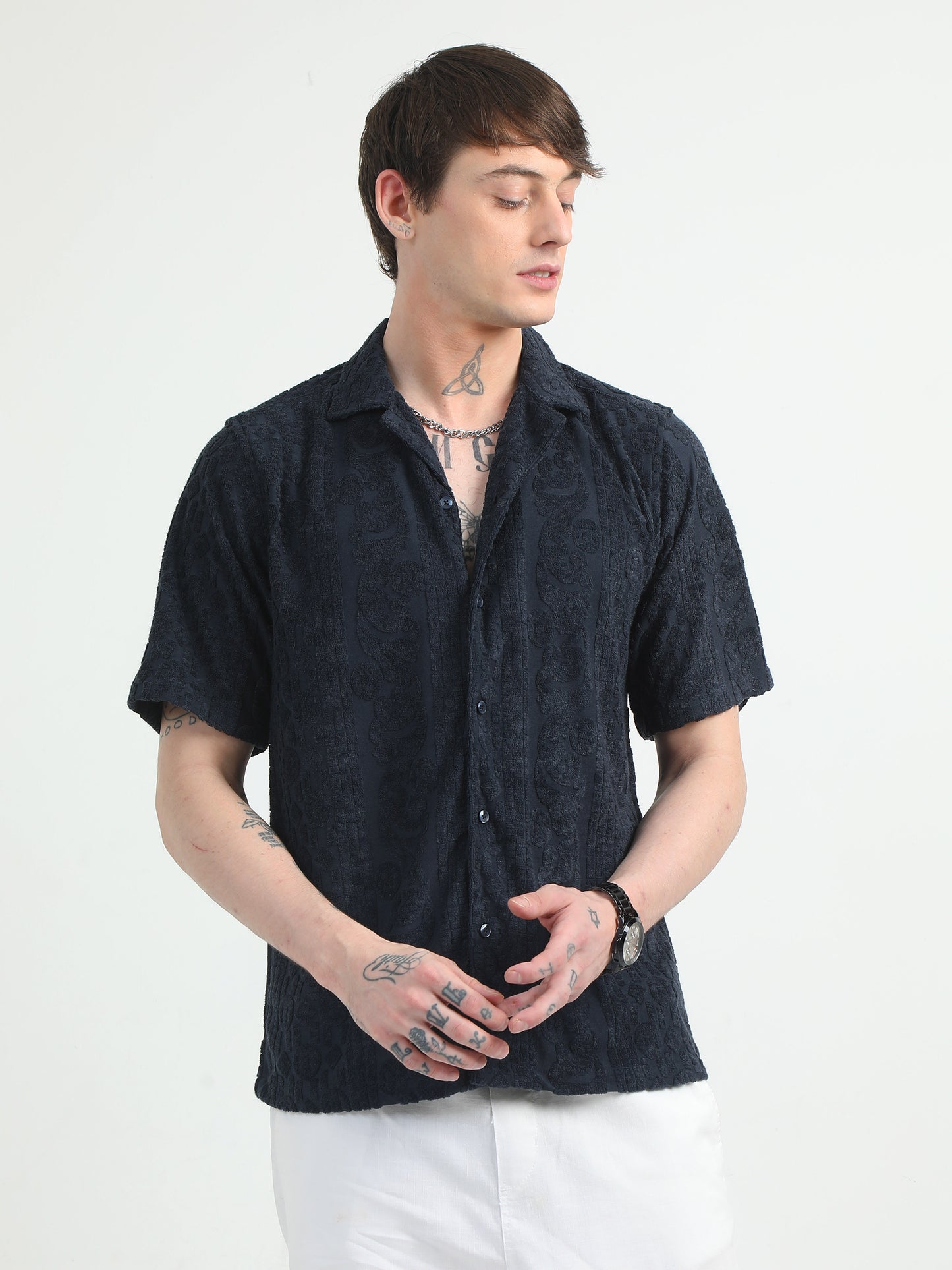 Embossed Design Towel Shirt