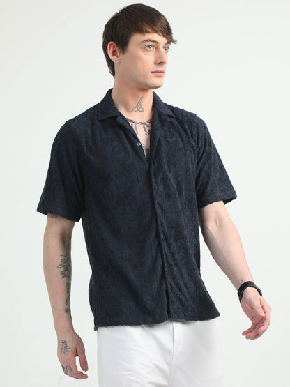 Embossed Design Towel Shirt