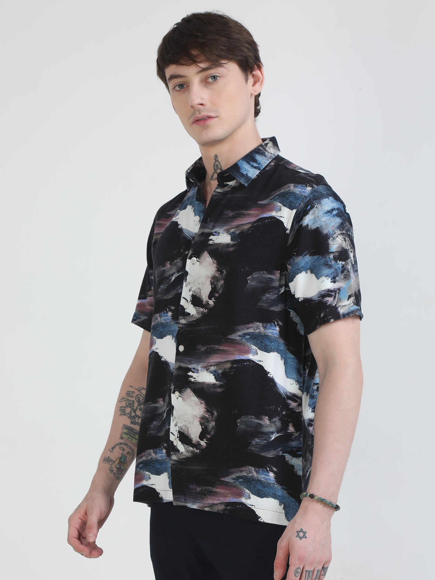 Colorsplasher Black Printed Shirt