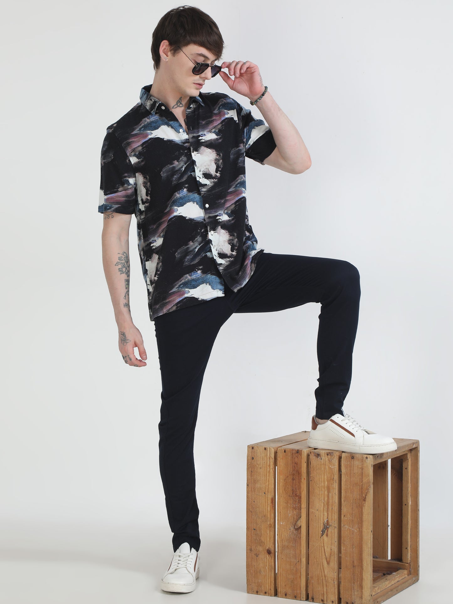 Colorsplasher Black Printed Shirt