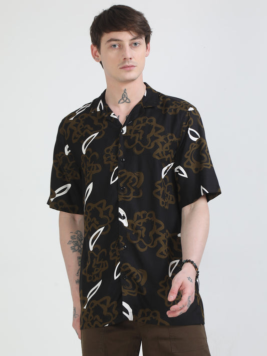 Black Doddle Printed Shirt