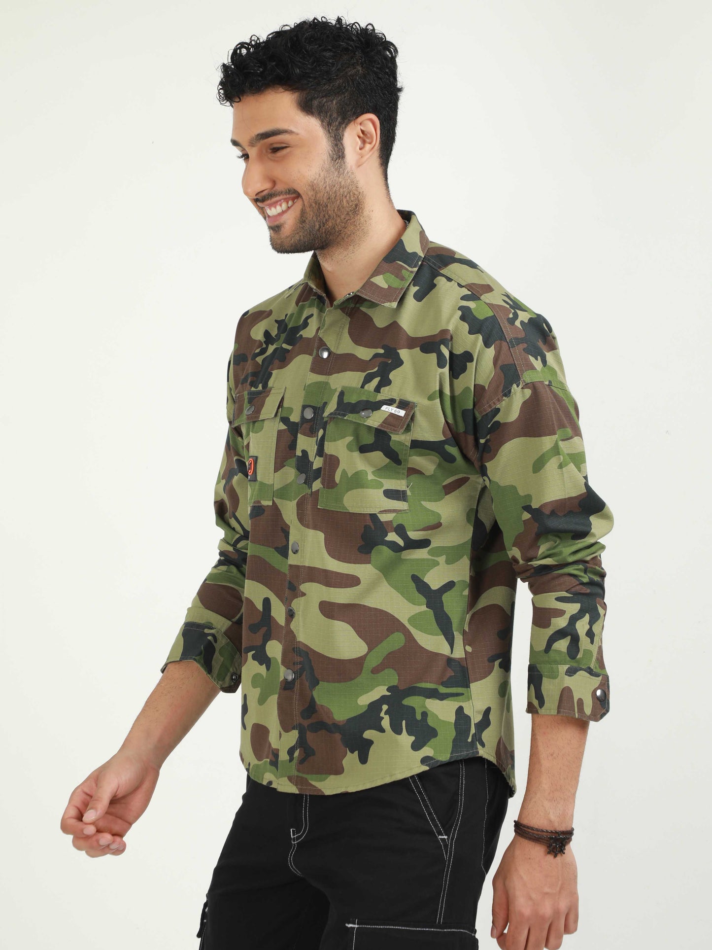 Dark Green Camouflage Shirt