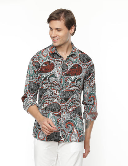 Paisley Print Shirt for Men