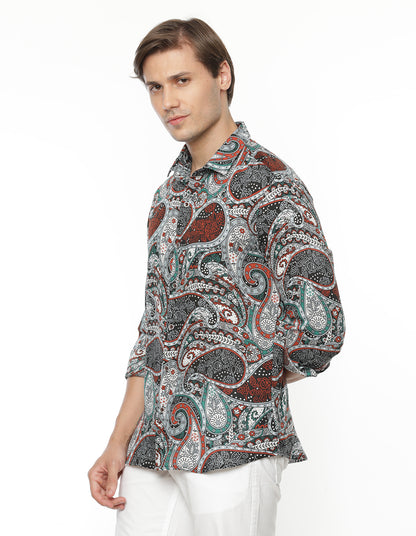 Paisley Print Shirt for Men