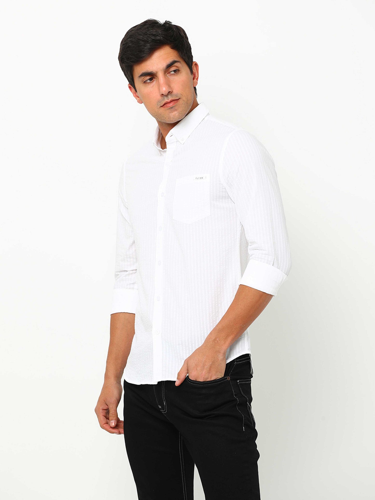 White Solid Shirt