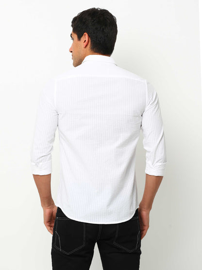 White Solid Shirt