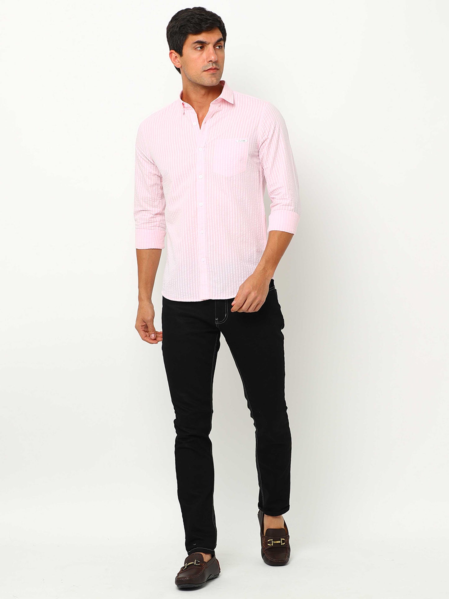 Light Pink Solid Shirt