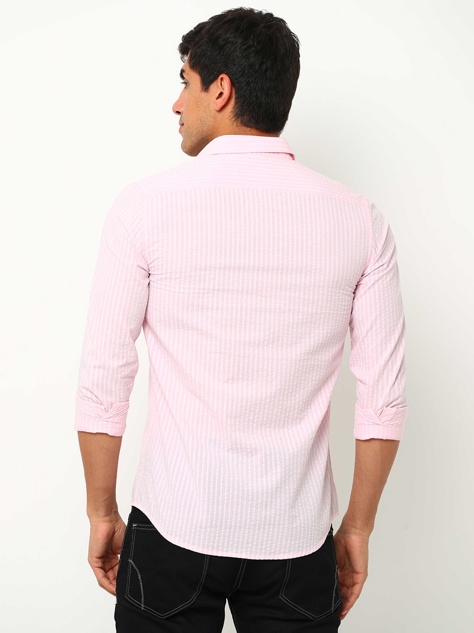 Light Pink Solid Shirt