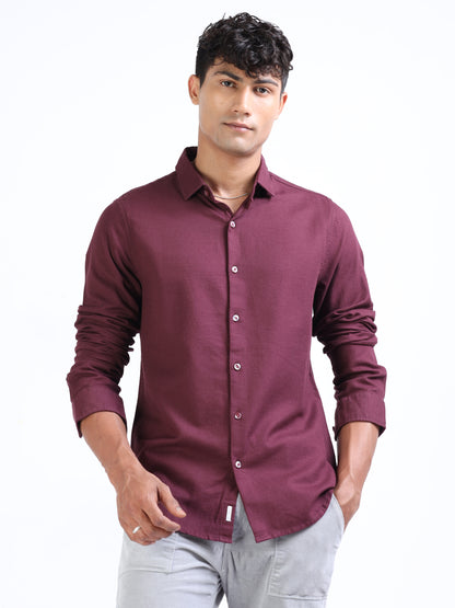 Tosca Cotton Dobby Solid Shirt for Men 