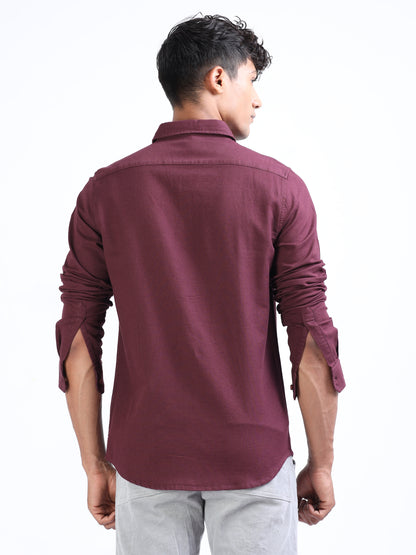 Tosca Cotton Dobby Solid Shirt for Men 